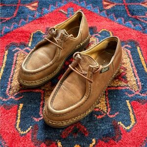 Paraboot Michael Leather Moc-Toe Derby Shoes